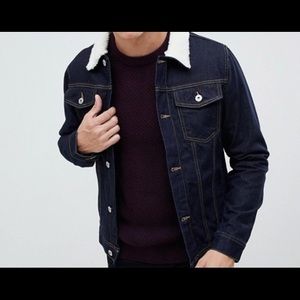 Burton Denim Jacket w/ Fur Collar